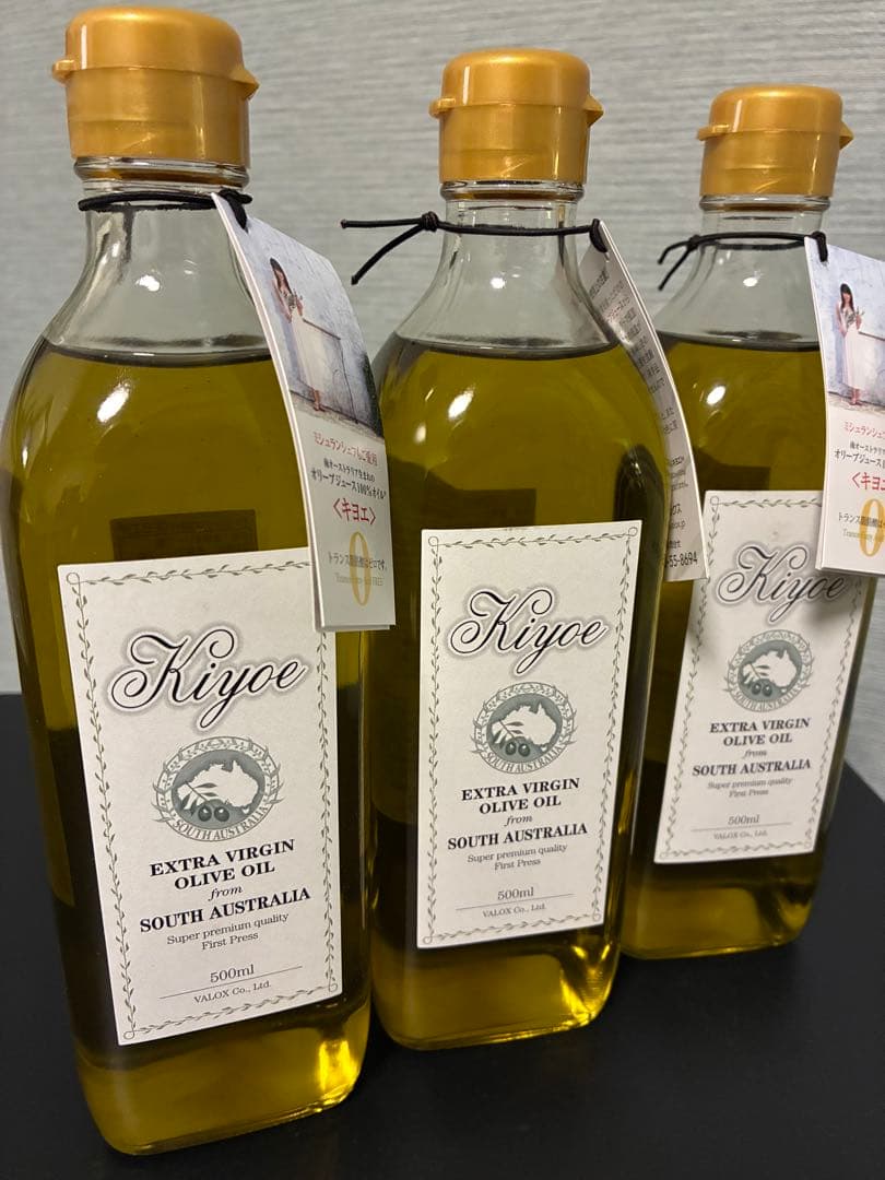 Kiyoé エクストラバージンオリーブオイル 500ml 3本セット