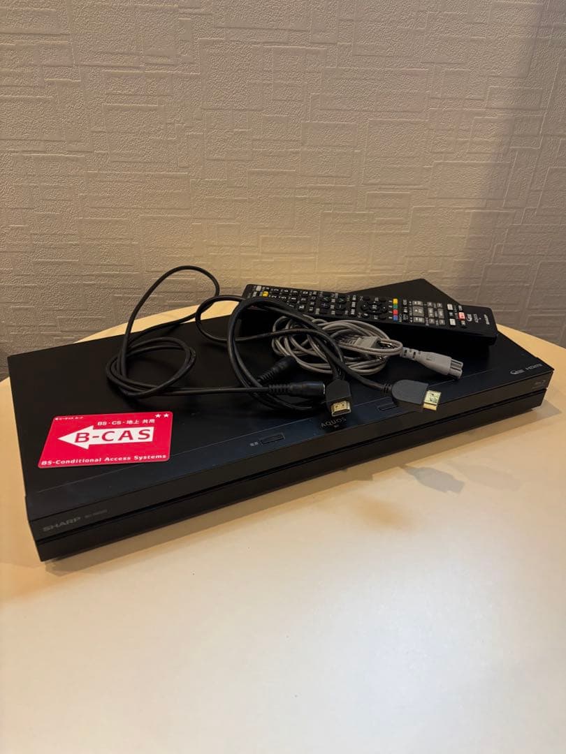 SHARP ブルーレイディスクレコーダー　BD-NS500 B-CASカード付き