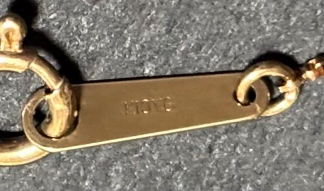 agete K10 ロングネックレス スライドアジャスター ベネチアン