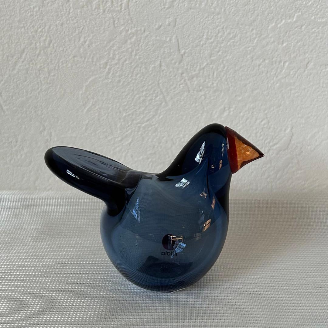 オイバ・トイッカ ガラスの鳥 シエッポ Sieppo レインレッド