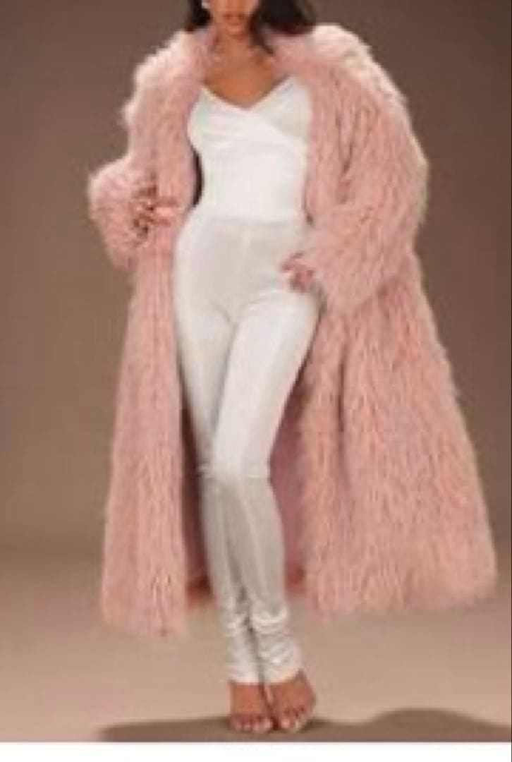 [新品未使用] ファー　ロングコート