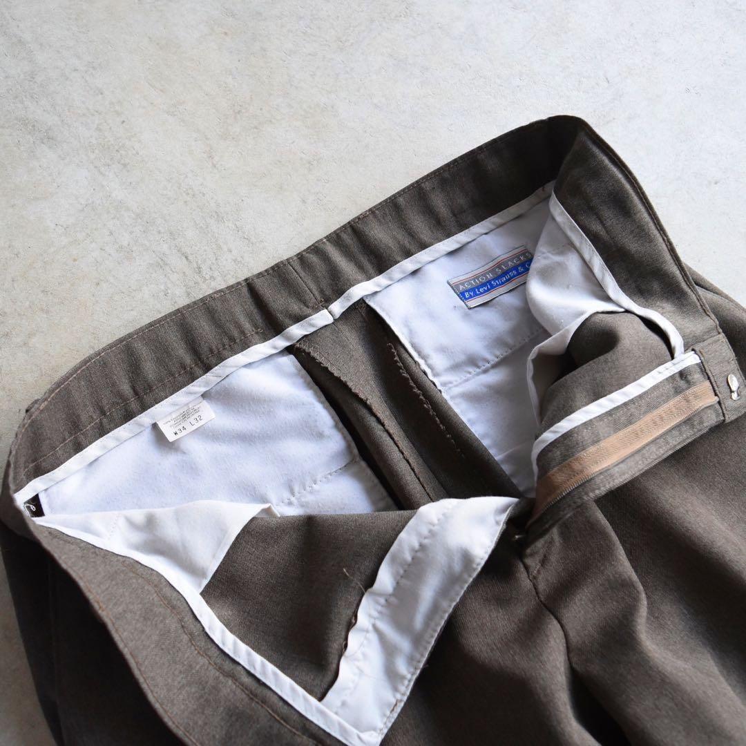 90s リーバイス アクションスラックス ブラウンW34L32