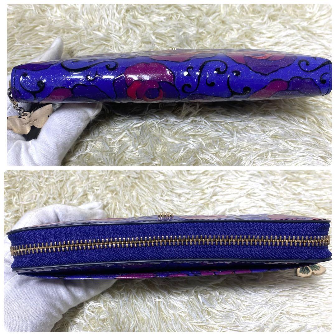 未使用級 ANNA SUI アナスイ 長財布 マジカルローズ ラウンドファスナー