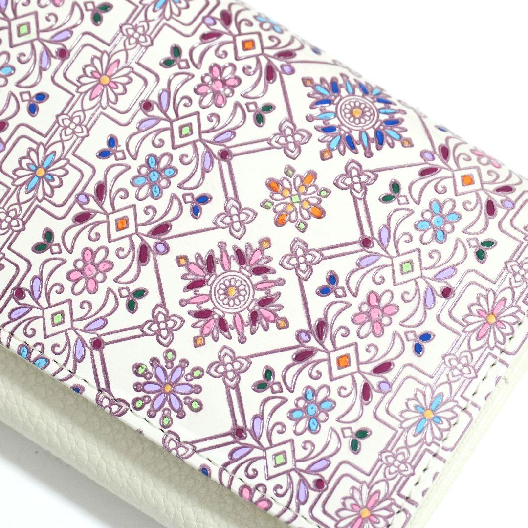 【新品未使用】友禅文庫 長財布 牛革 日本製 花柄 大容量