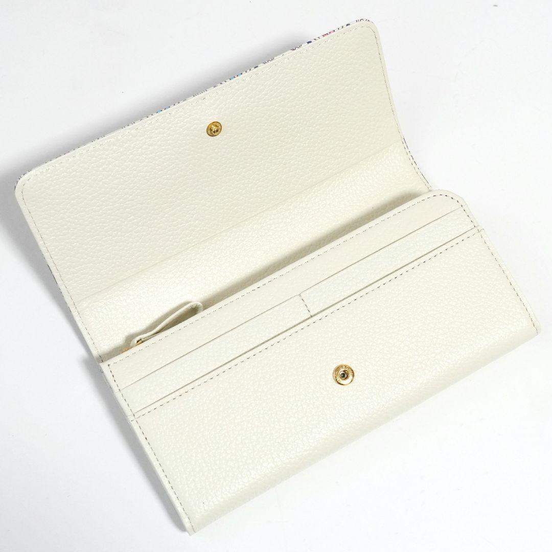 【新品未使用】友禅文庫 長財布 牛革 日本製 花柄 大容量