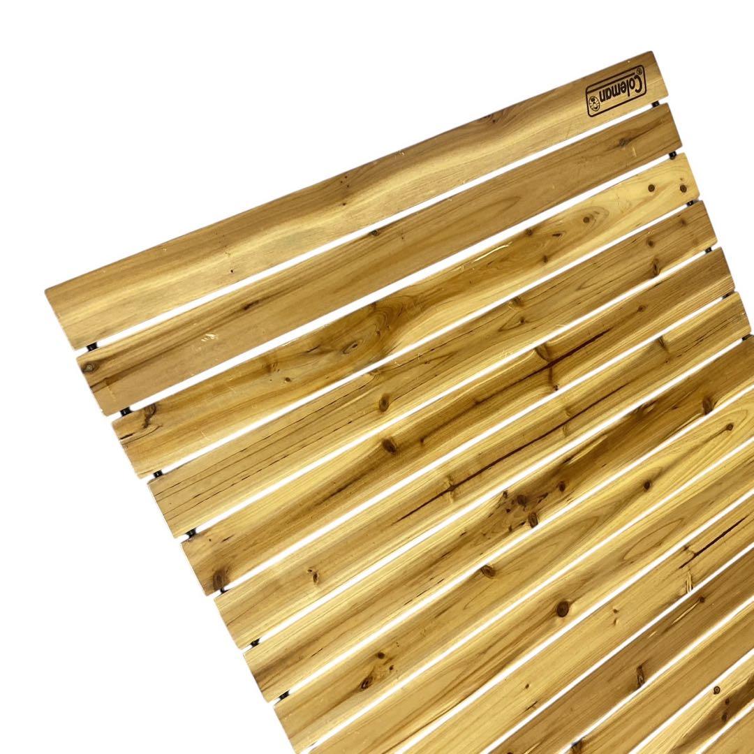 廃盤 Coleman ナチュラルウッドロールテーブル120