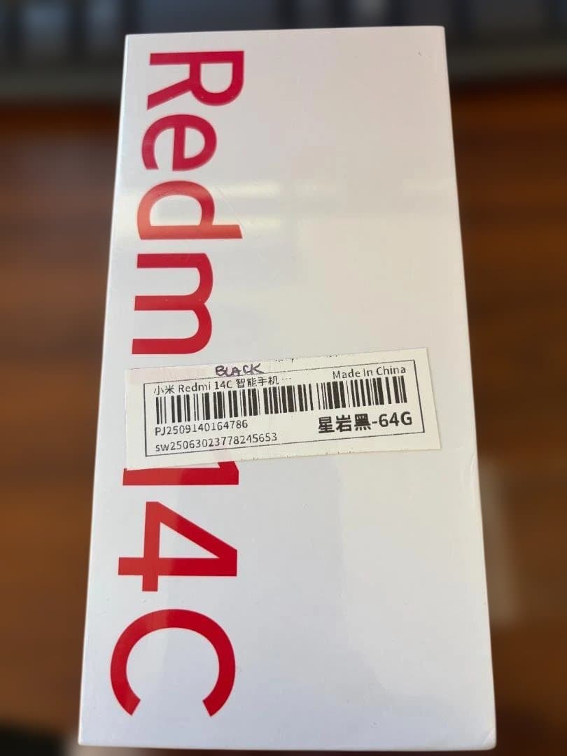 ★新品未開封★Redmi 14C ブラック 64GB RAM 4GB