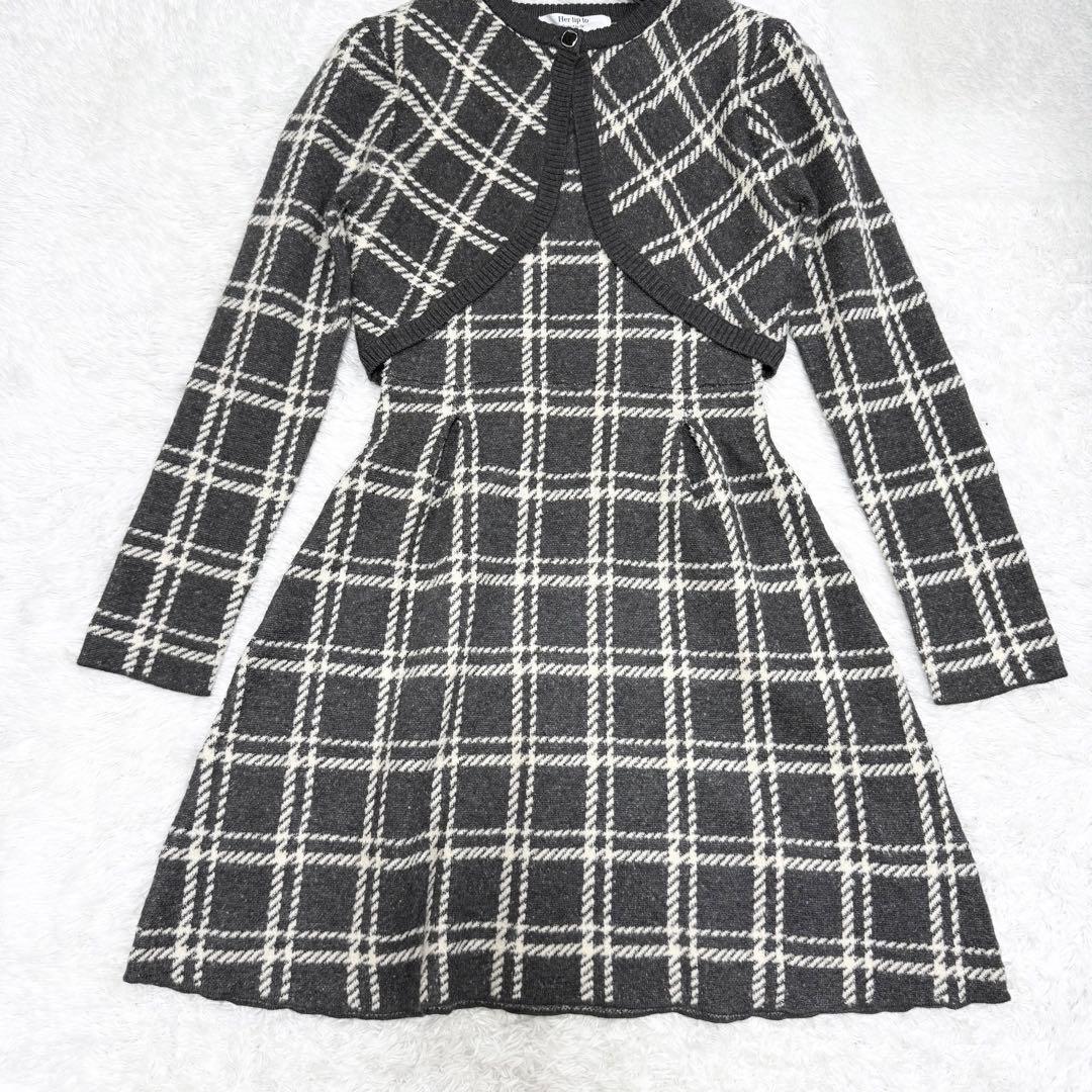【美品✨】Pantheon Checked Knit Dress