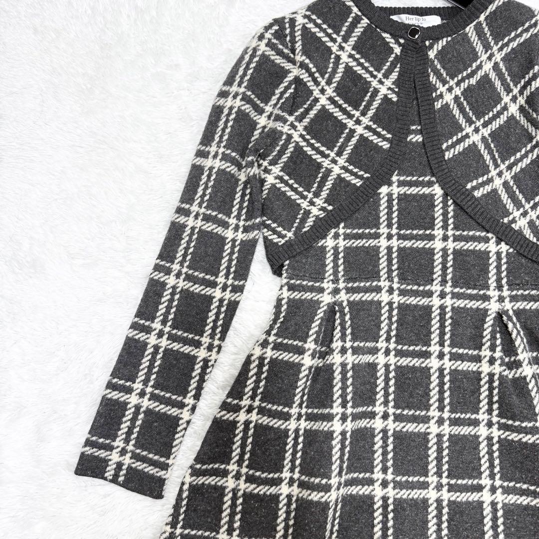【美品✨】Pantheon Checked Knit Dress
