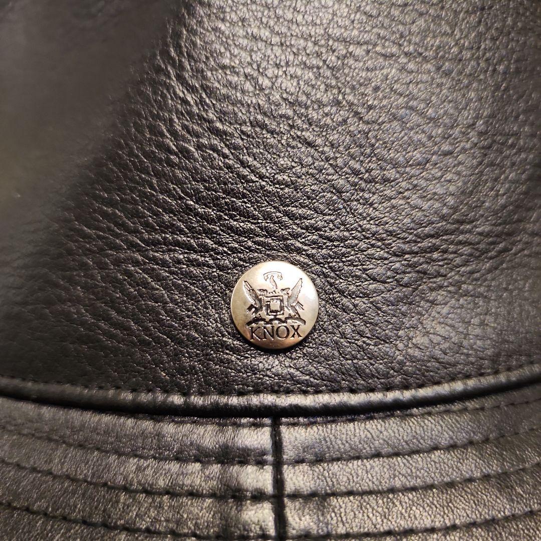 【極美品】CA4LA × KNOX 本革 レザーハット　サイズ調整可能