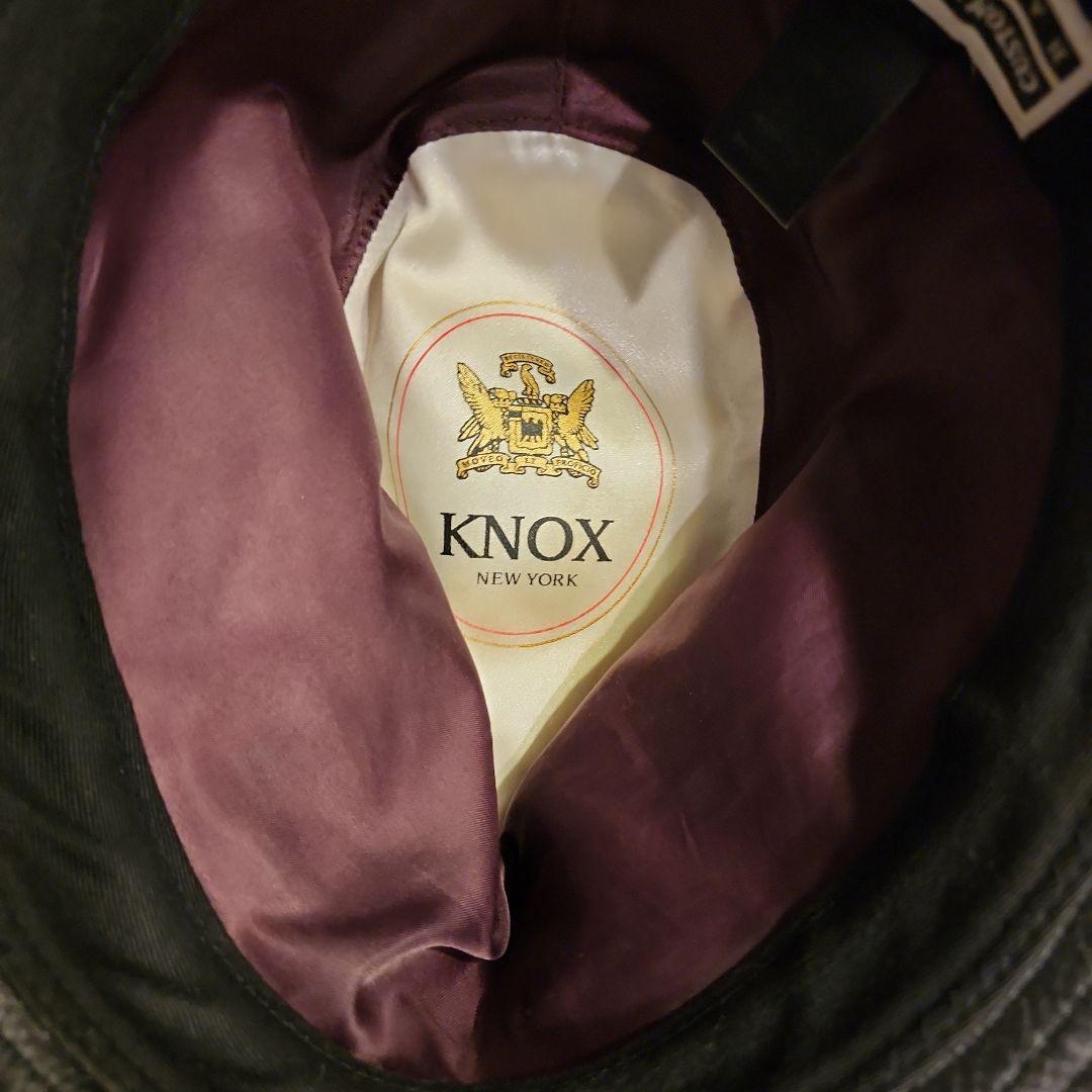 【極美品】CA4LA × KNOX 本革 レザーハット　サイズ調整可能