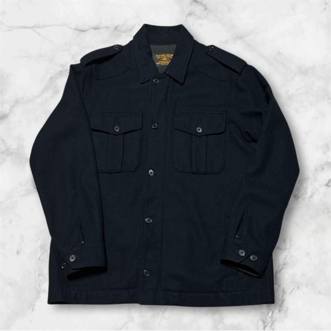 送料込ポロジーンズ ウール ミリタリー ジャケット　M-65 XL ラルフ
