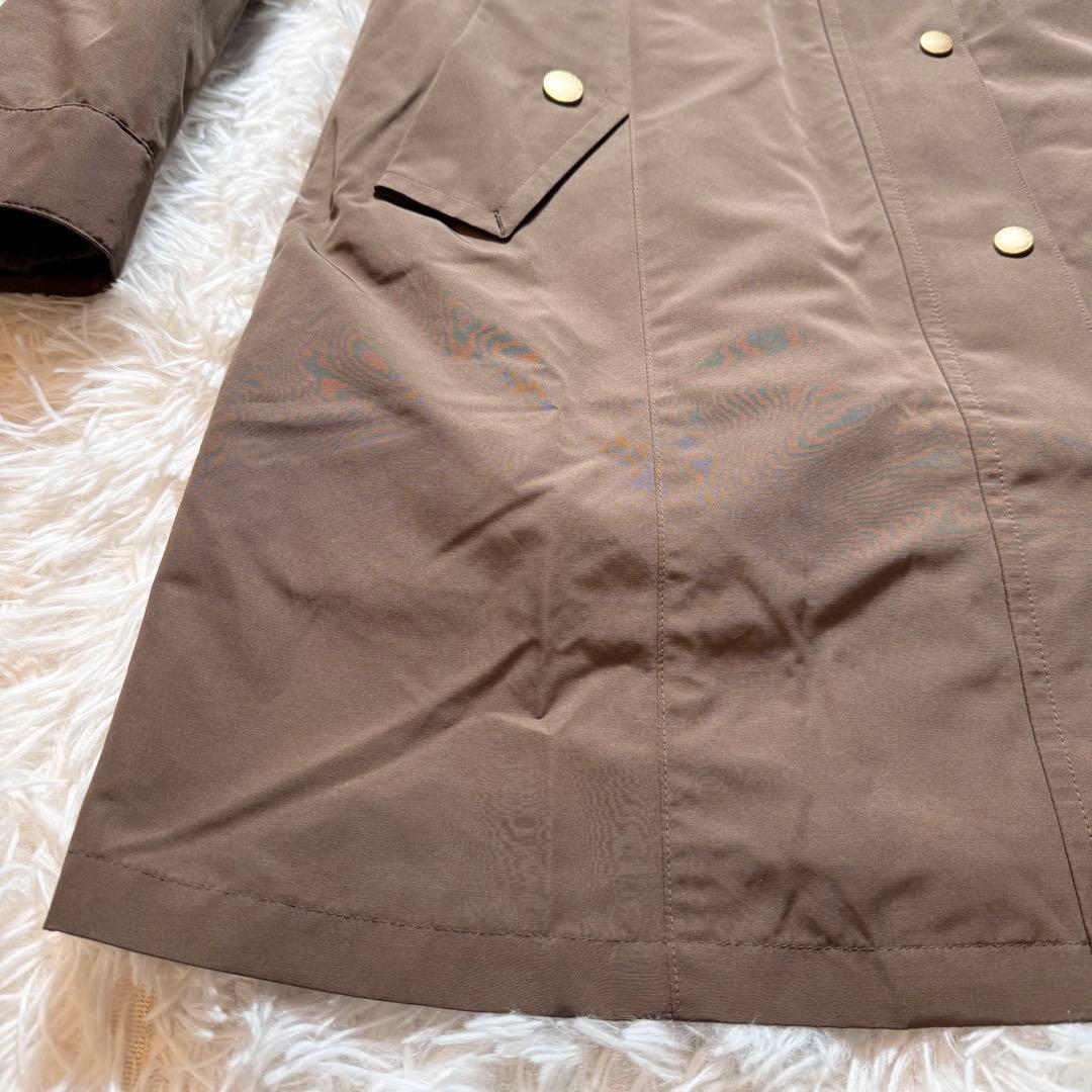 未使用級 ブルーレーベルクレストブリッジ モッズコート ファーフード ライナー付