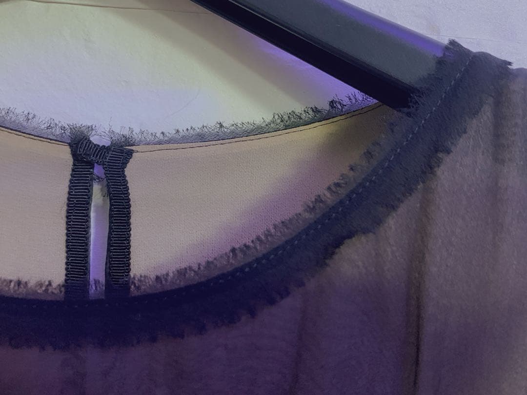 美品★FOXEY/フォクシーシルクシフォンワンピース 38 シルク100%