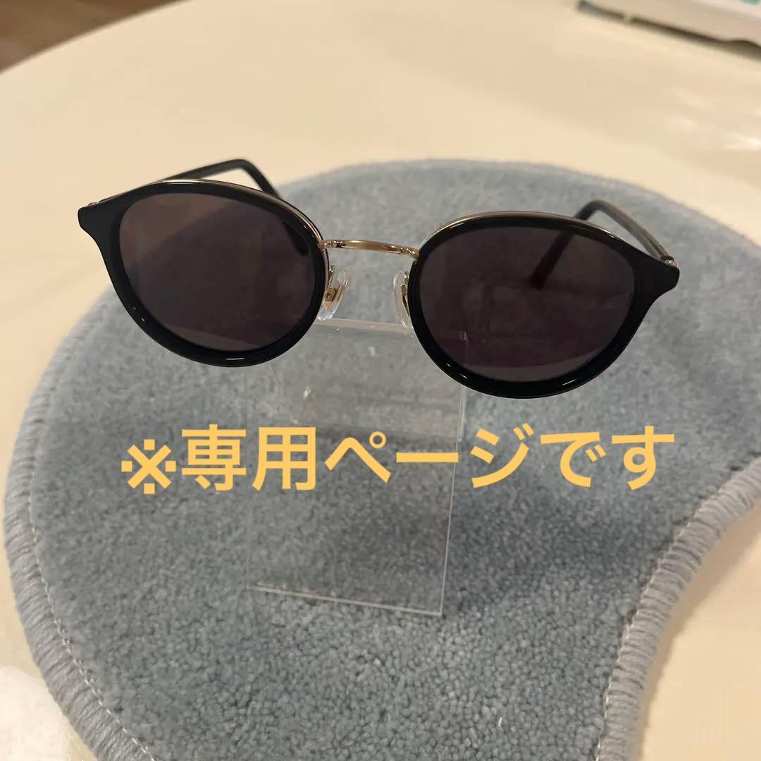 【naoya 】 金子眼鏡　サングラス　KS-006 BK1 度無し