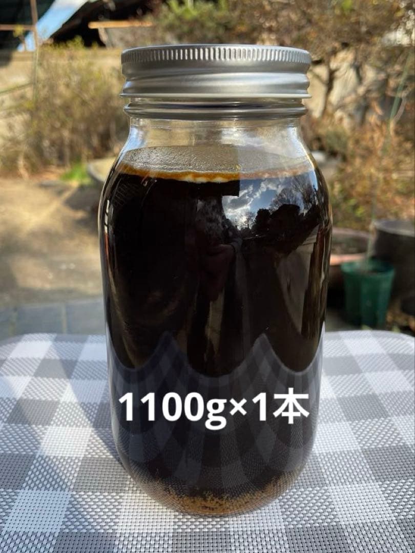 日本蜜蜂のハチミツ1100g瓶1本(半結晶化蜜)