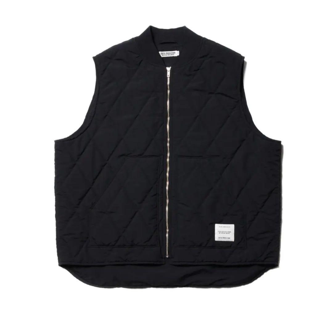 COOTIE Nylon Quilting Work Vest ブラック