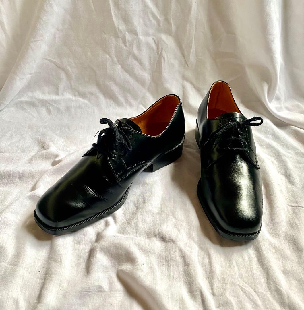 80s ミリタリー 美品 ユーロビンテージ ベルギーフランス オフィサーシューズ