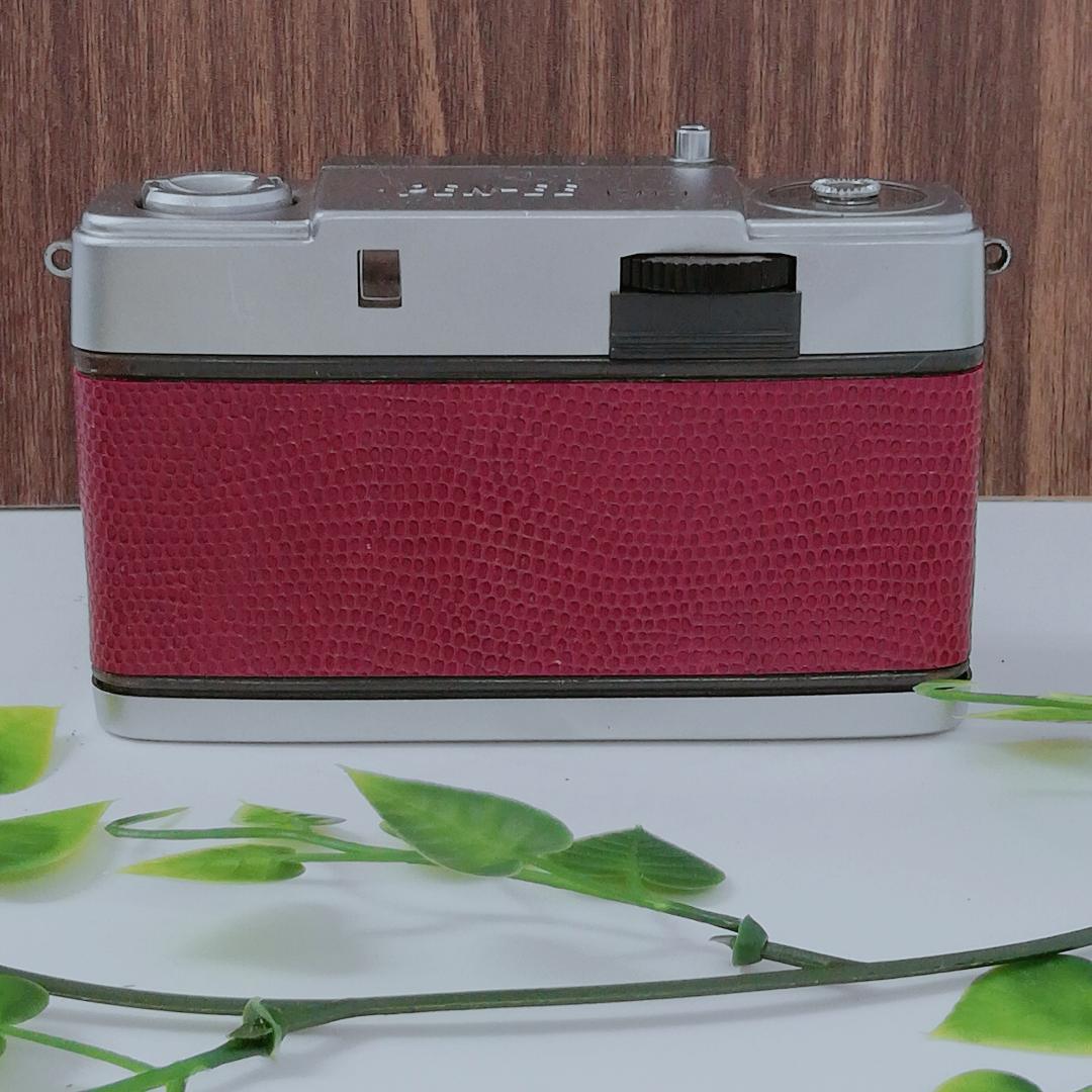 【完動品！！】Olympus Pen-EE S　ワインレッド　フィルムカメラ