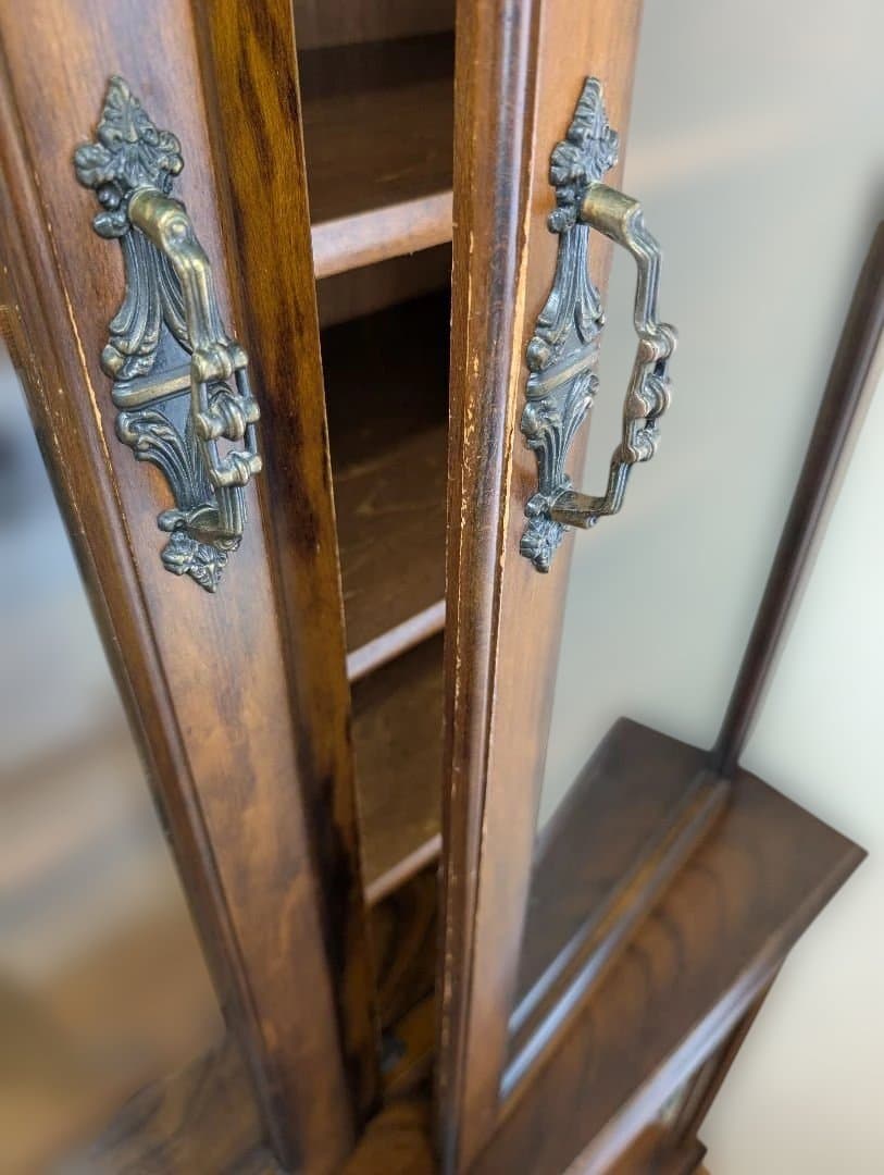 食器棚 カリモク　コロニアル　飾り棚 収納棚 本棚