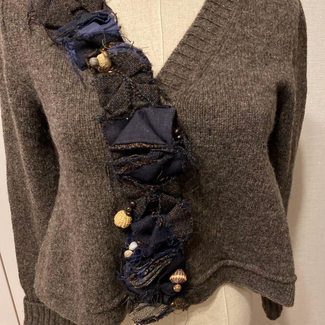 【MARNI 】モチーフ付きカーディガン 38