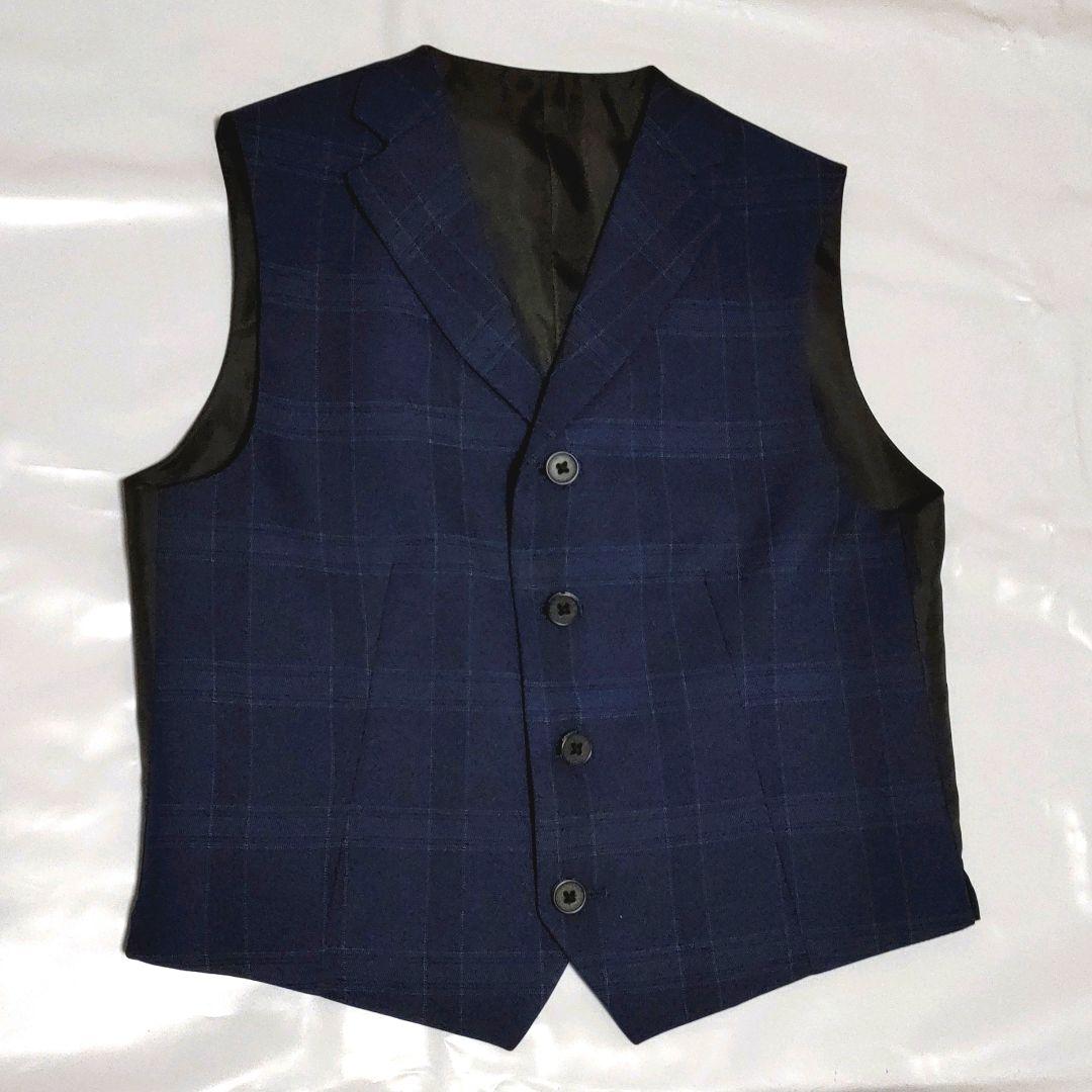 ワンダーファクトリー　男子フォーマルスーツ　セット　ネイビー　オシャレ