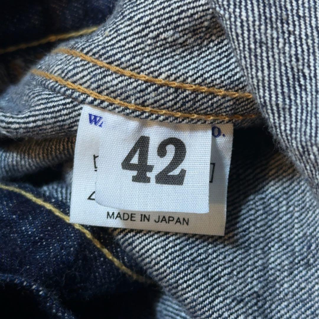 【美品】ウェアハウス　デニムジャケット　Tバック　DD-2001 ワンウォッシュ