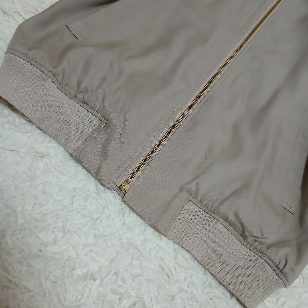 【美品】【23区】22AW　テンセルレーヨン サテンMA-1 ブルゾン グレー