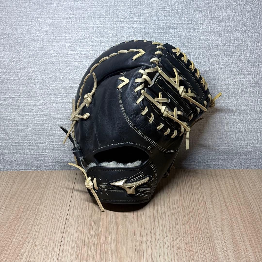 mizuno global elite 硬式ファーストミット 小指2本 クロス締