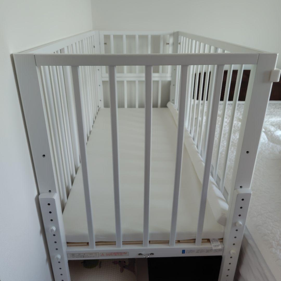 ✨️極美品✨️そいねーる ラージ　ベビーベッド　マットレス付き　内寸縦135cm