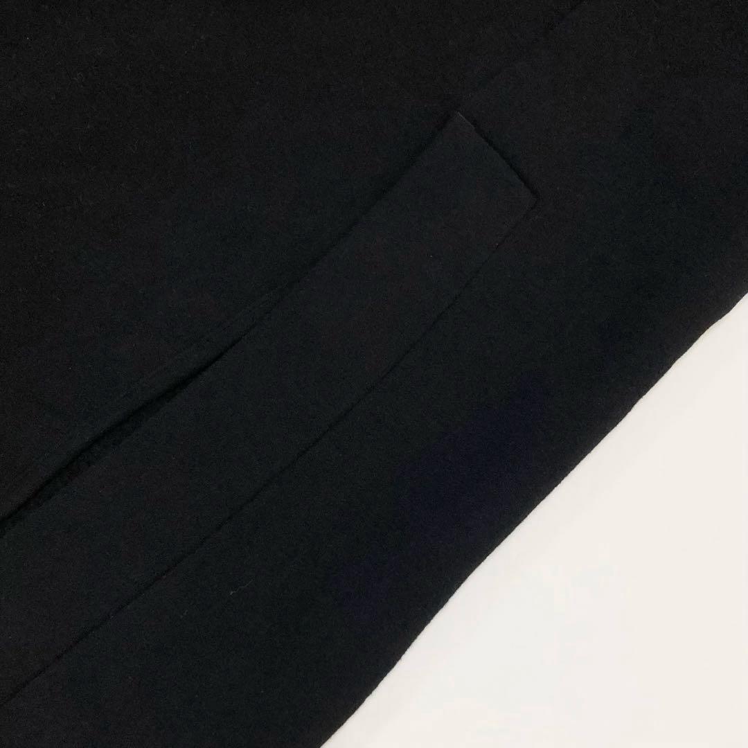 ヨウジヤマモト 23AW 裏起毛 フリース タートルネック カットソー 黒