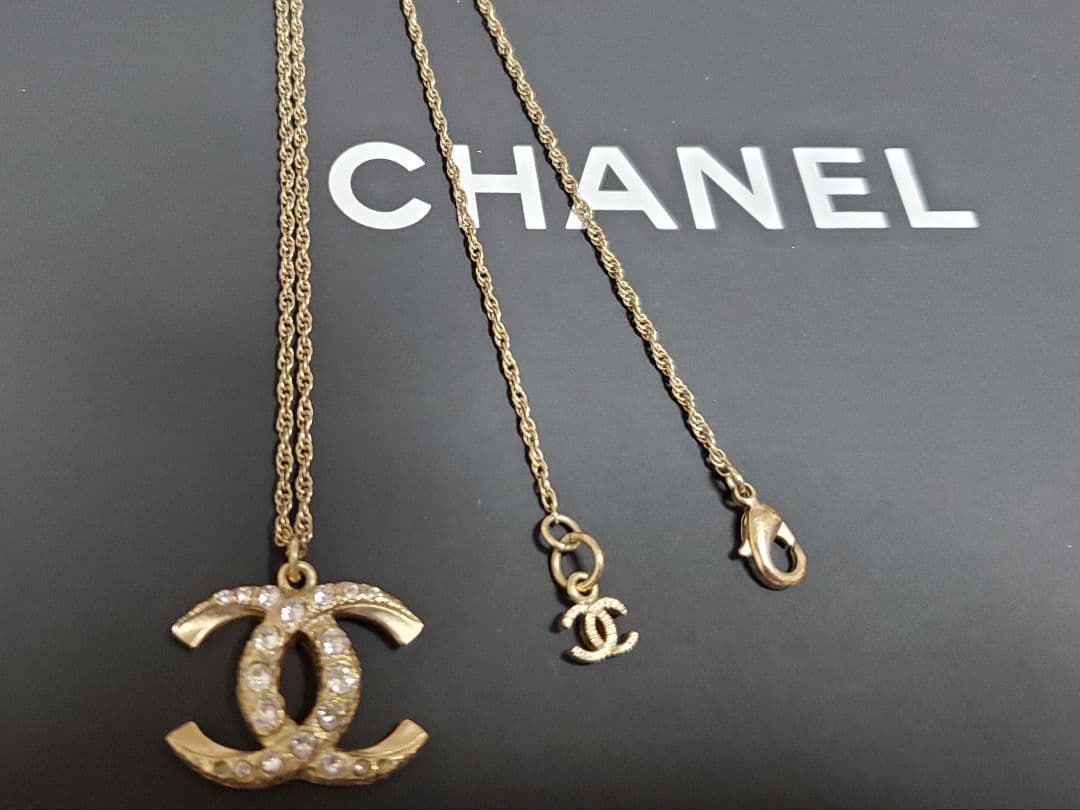 美品、CHANEL ダブルCロゴ ネックレス