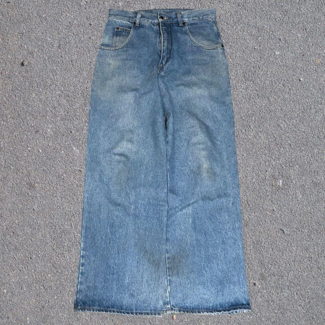 90s USA製 SOLO SEMORE バギーデニム ワイド 極太 古着