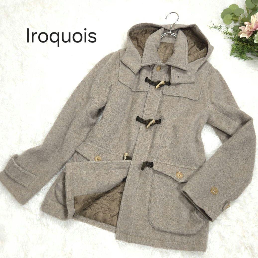 Iroquois イロコイ 2 ダッフルコート フード ウール アルパカ
