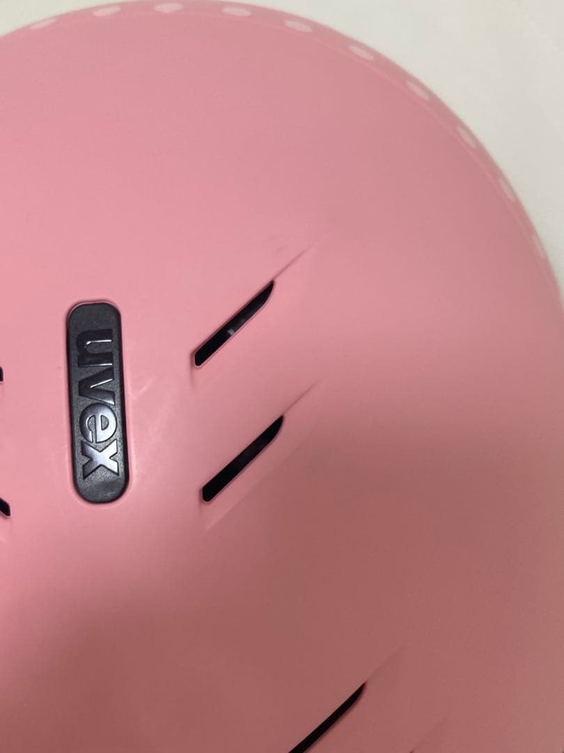 uvex ピンク ヘルメット バイザー付き (価格調整可能)