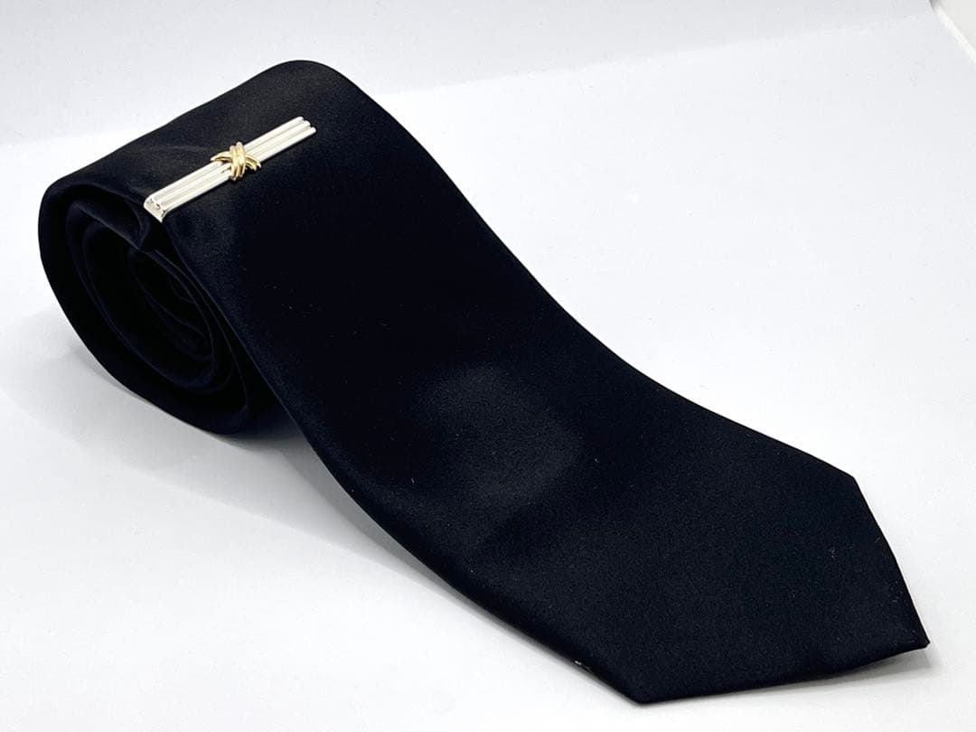 c678 美品　ティファニー　1995シグネチャー　ネクタイピン　750/925