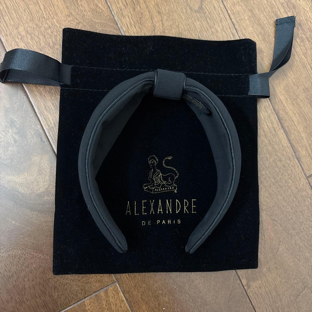 ALEXANDRE DE PARIS ブラック　カチューシャ