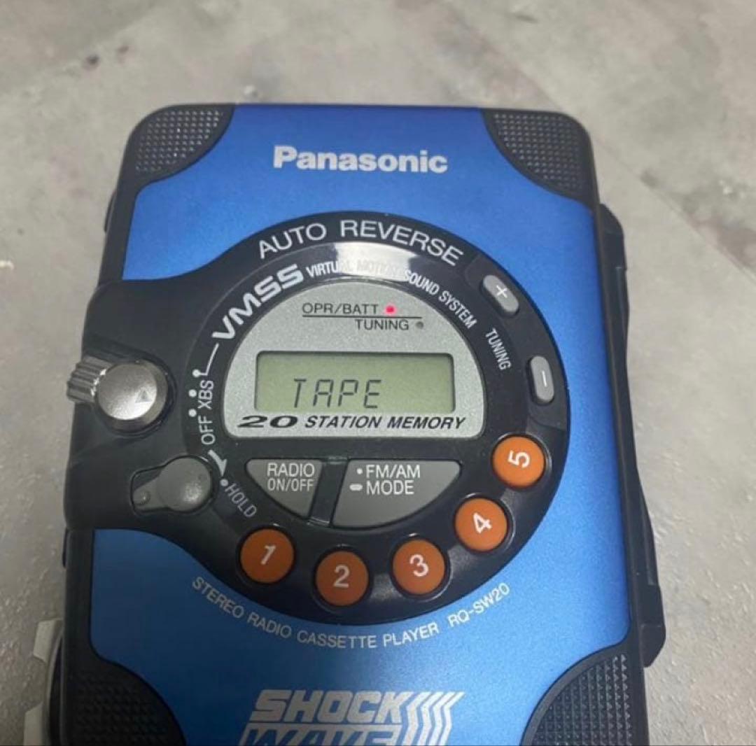 ポータブルプレーヤー Panasonic shock wave RQ-SW20-A