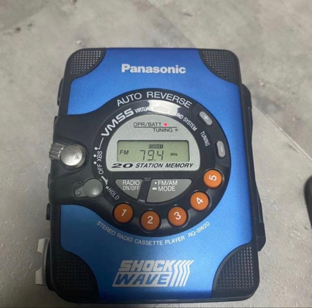 ポータブルプレーヤー Panasonic shock wave RQ-SW20-A