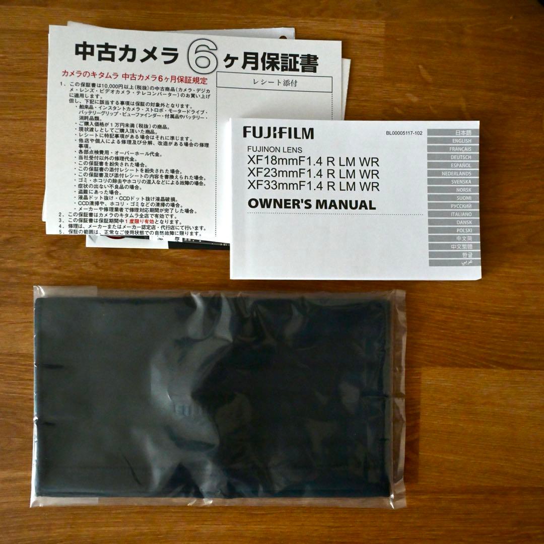 【美品】XF23mmF1.4 R LM WR