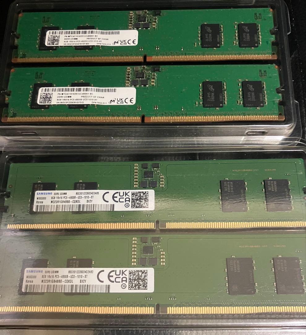 デスク用メモリ　８GB*4　DDR5
