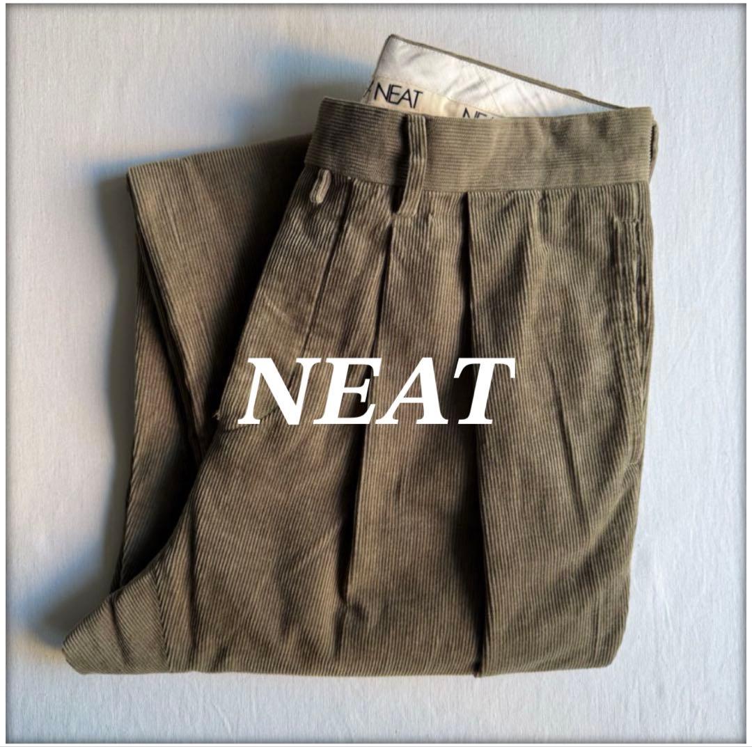 パンツ NEAT two tuck corduroy trousers