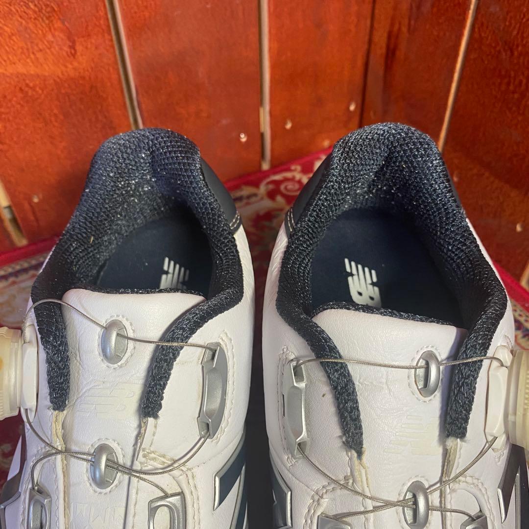 ニューバランス ゴルフシューズ BOAダイヤル式スパイク ホワイト