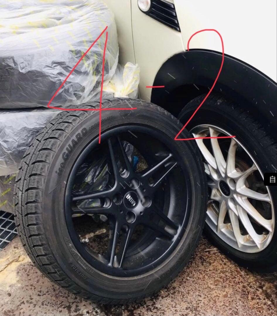 ④-② ミニ R50系 レーシングダイナミクス 4穴 195/55R16