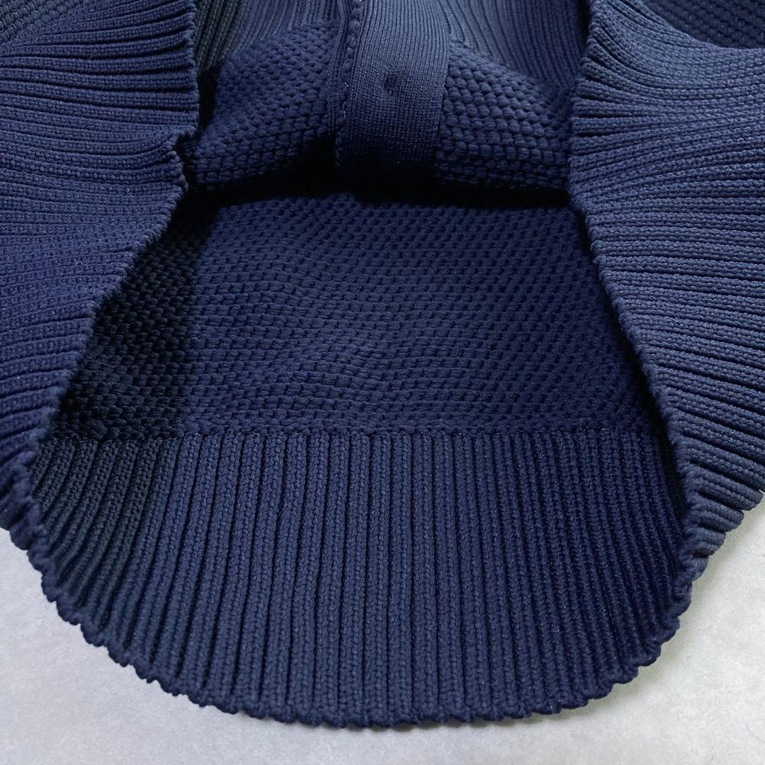 極美品 SONO パイソンニッティングカーディガン 2025 パール ネイビー