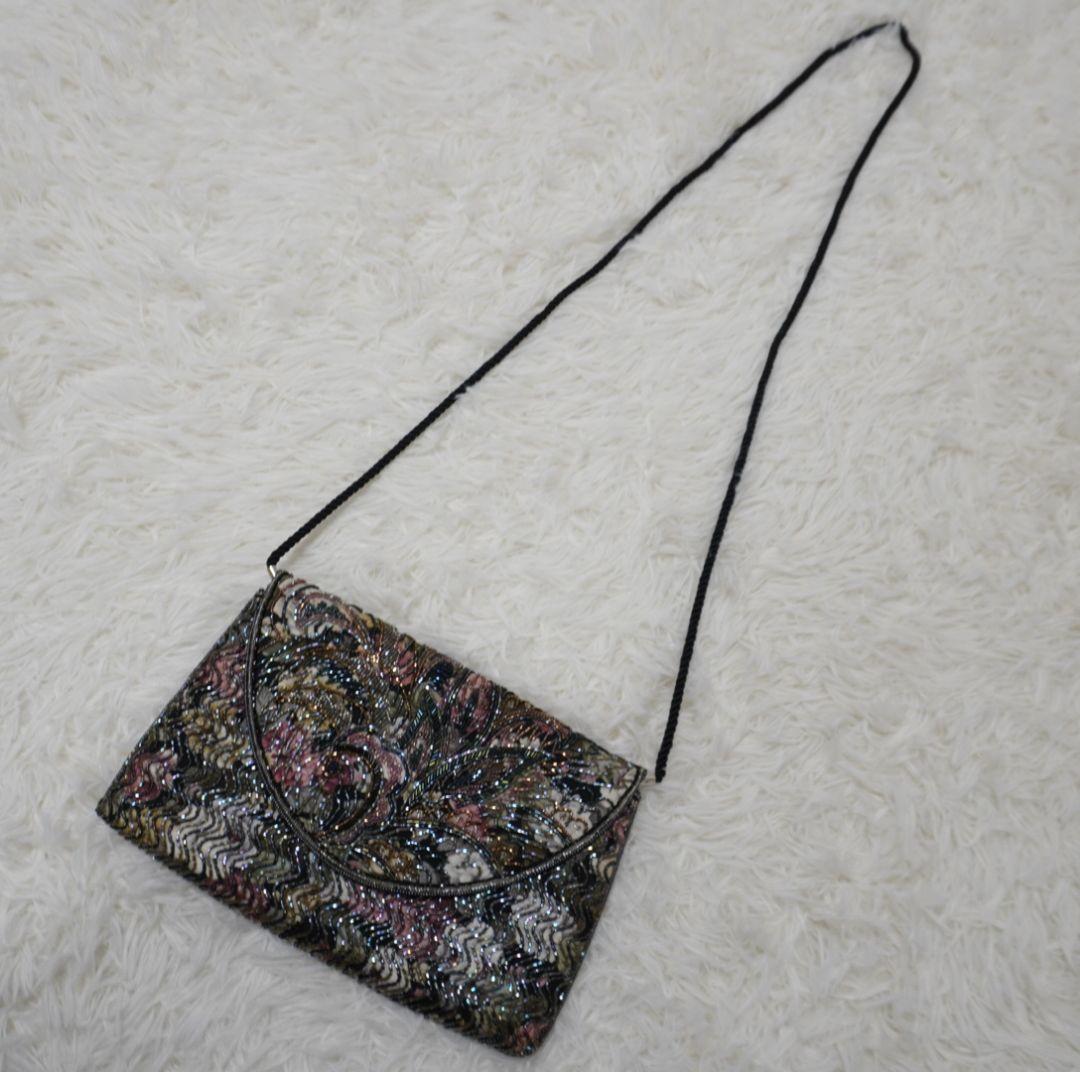 希少　LUMY　ルミーはしもと　ビーズバッグ　ショルダーバッグ　皇室御用達