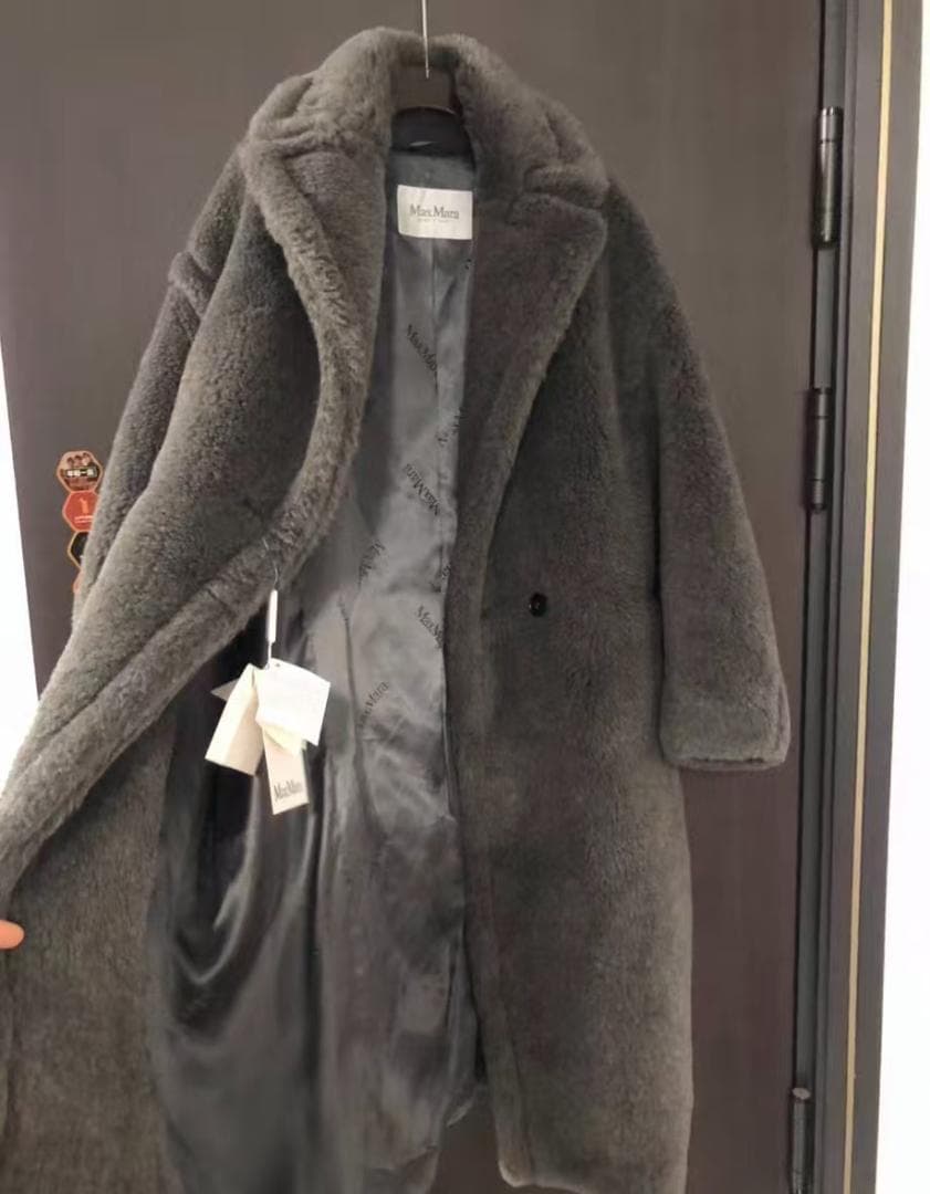 美品Max Mara テディベアコート グレー フ正規品