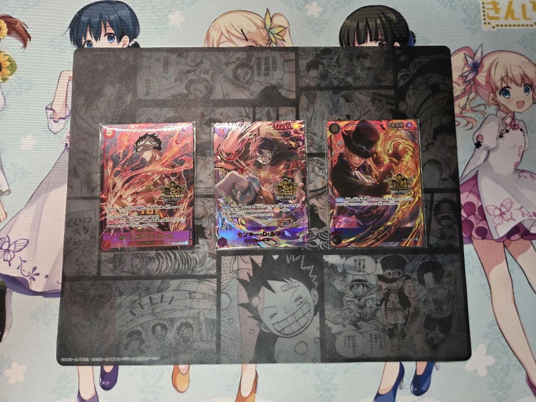 【新品・未開封】ルフィ エース サボ パラレル プロモ 3周年3枚セット