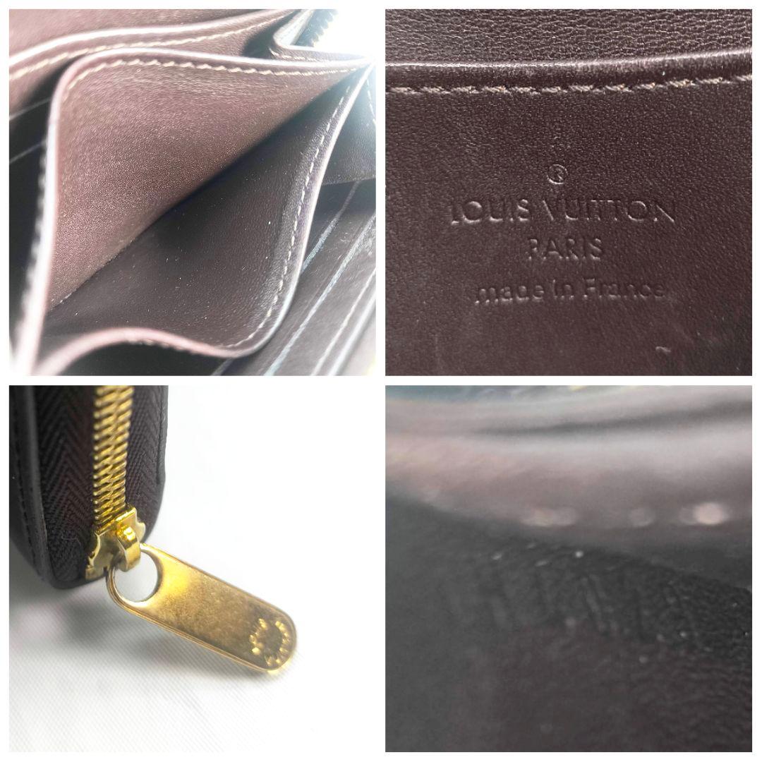 訳あり 美品 ルイヴィトン ヴェルニ ジッピーパース ボルドー