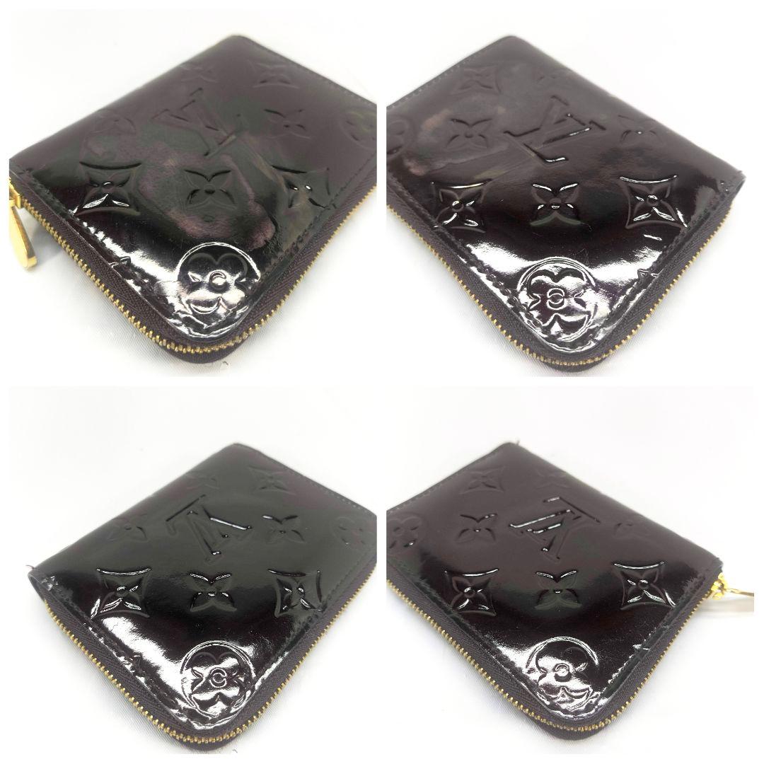 訳あり 美品 ルイヴィトン ヴェルニ ジッピーパース ボルドー